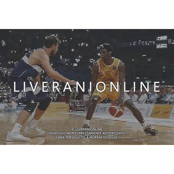 Carpegna Prosciutto Basket Pesaro vs Pompea Fortitudo Bologna Campionato di Basket Serie A 24/09/2019 nella foto: Barford Jaylen (Carpegna prosciutto Basket Pesaro) ©Claudio Zamagni/Agenzia Aldo Liverani Barford Jaylen (Carpegna prosciutto Basket Pesaro) during Italian Serie A Basketball match between Carpegna Prosciutto Basket Pesaro and and Pompea Fortitudo Bologna at Vitrifrigo Arena in Pesaro on September 24 2019 photo credit by Claudio Zamagni/Aldo Liverani Photo Agency/ AGENZIA ALDO LIVERANI SAS