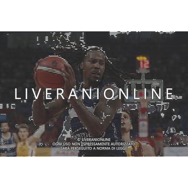 Carpegna Prosciutto Basket Pesaro vs Pompea Fortitudo Bologna Campionato di Basket Serie A 24/09/2019 nella foto: Daniel Edward(Pompea Fortitudo Bologna) ©Claudio Zamagni/Agenzia Aldo Liverani Daniel Edward(Pompea Fortitudo Bologna) during Italian Serie A Basketball match between Carpegna Prosciutto Basket Pesaro and and Pompea Fortitudo Bologna at Vitrifrigo Arena in Pesaro on September 24 2019 photo credit by Claudio Zamagni/Aldo Liverani Photo Agency/ AGENZIA ALDO LIVERANI SAS