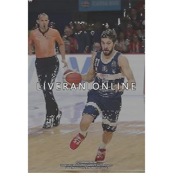 Carpegna Prosciutto Basket Pesaro vs Pompea Fortitudo Bologna Campionato di Basket Serie A 24/09/2019 nella foto: Fantinelli Matteo(Pompea Fortitudo Bologna) ©Claudio Zamagni/Agenzia Aldo Liverani Fantinelli Matteo(Pompea Fortitudo Bologna) during Italian Serie A Basketball match between Carpegna Prosciutto Basket Pesaro and and Pompea Fortitudo Bologna at Vitrifrigo Arena in Pesaro on September 24 2019 photo credit by Claudio Zamagni/Aldo Liverani Photo Agency/ AGENZIA ALDO LIVERANI SAS