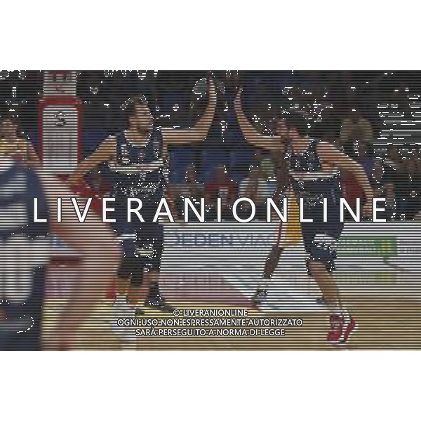 Carpegna Prosciutto Basket Pesaro vs Pompea Fortitudo Bologna Campionato di Basket Serie A 24/09/2019 nella foto: Esultanza Fantinelli Matteo(Pompea Fortitudo Bologna) Mancinelli Stefano(Pompea Fortitudo Bologna) ©Claudio Zamagni/Agenzia Aldo Liverani exultation of Fantinelli Matteo(Pompea Fortitudo Bologna) Mancinelli Stefano(Pompea Fortitudo Bologna) during Italian Serie A Basketball match between Carpegna Prosciutto Basket Pesaro and and Pompea Fortitudo Bologna at Vitrifrigo Arena in Pesaro on September 24 2019 photo credit by Claudio Zamagni/Aldo Liverani Photo Agency/ AGENZIA ALDO LIVERANI SAS