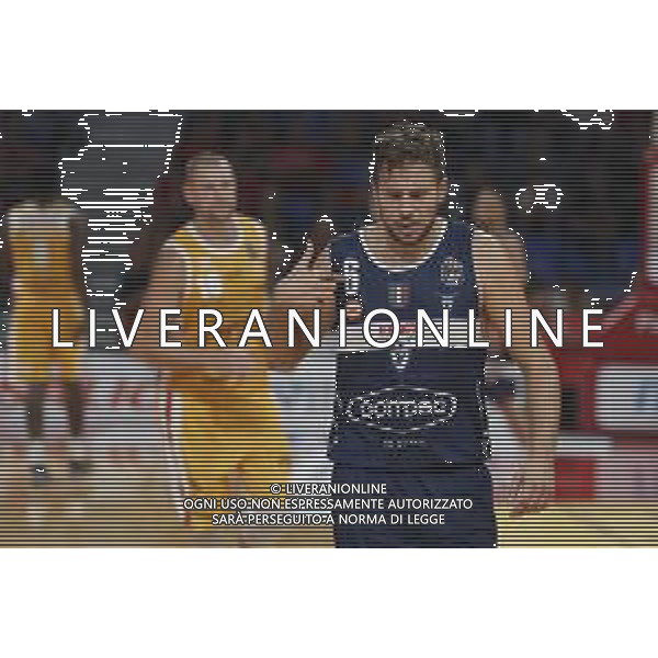 Carpegna Prosciutto Basket Pesaro vs Pompea Fortitudo Bologna Campionato di Basket Serie A 24/09/2019 nella foto: Mancinelli Stefano(Pompea Fortitudo Bologna) ©Claudio Zamagni/Agenzia Aldo Liverani Mancinelli Stefano(Pompea Fortitudo Bologna) during Italian Serie A Basketball match between Carpegna Prosciutto Basket Pesaro and and Pompea Fortitudo Bologna at Vitrifrigo Arena in Pesaro on September 24 2019 photo credit by Claudio Zamagni/Aldo Liverani Photo Agency/ AGENZIA ALDO LIVERANI SAS