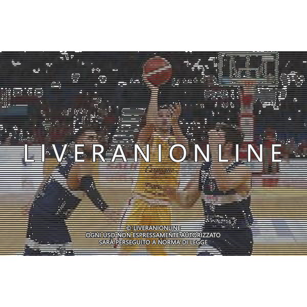 Carpegna Prosciutto Basket Pesaro vs Pompea Fortitudo Bologna Campionato di Basket Serie A 24/09/2019 nella foto: Mussini Federico(Carpegna prosciutto Basket Pesaro ©Claudio Zamagni/Agenzia Aldo Liverani Mussini Federico(Carpegna prosciutto Basket Pesaro during Italian Serie A Basketball match between Carpegna Prosciutto Basket Pesaro and and Pompea Fortitudo Bologna at Vitrifrigo Arena in Pesaro on September 24 2019 photo credit by Claudio Zamagni/Aldo Liverani Photo Agency/ AGENZIA ALDO LIVERANI SAS