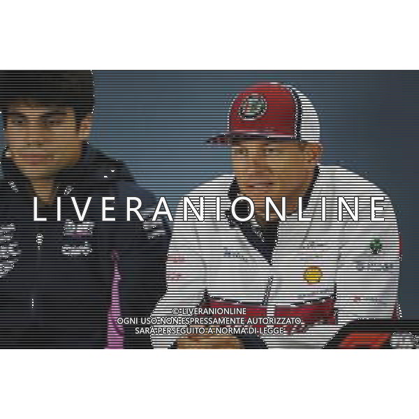 Kimi Raikkonen (FIN) Alfa Romeo Racing in the FIA Press Conference. 26.09.2019. Formula 1 World Championship, Rd 16, Russian Grand Prix, Sochi Autodrom, Sochi, Russia, Preparation Day. / AGENZIA ALDO LIVERANI SAS - ITALY ONLY EDITORIAL USE ONLY - Gp F1 Russian Grand Prix - Preparation Day - Sochi, Russia 26.09.2019