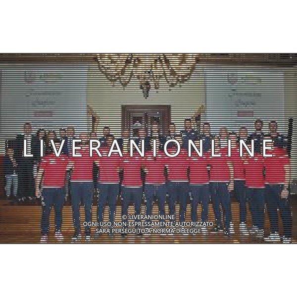 IMOLA 26 09 2019 LE NATURELLE IMOLA BASKET PRESENTA LA SQUADRA STAGIONE 2019/2020 NELLA FOTO SQUADRA LE NATURELLE BASKET CON GLI SPONSOR E AUTORITA\' ©SANNA / AGENZIA ALDO LIVERANI SAS