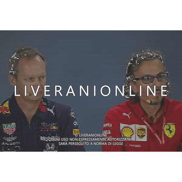 Paul Monaghan (GBR) Red Bull Racing Chief Engineer and Laurent Mekies (FRA) Ferrari Sporting Director, Press conference. 27.09.2019. Formula 1 World Championship, Rd 16, Russian Grand Prix, Sochi Autodrom, Sochi, Russia, Practice Day. / AGENZIA ALDO LIVERANI SAS - ITALY ONLY EDITORIAL USE ONLY - GP F1 SOCHI RUSSIA PROVE LIBERE 27.09.2019