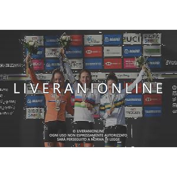 28-09-2019 World Championships Elite Women; 2019, Olanda; 2019, Australia; Van Vleuten, Annemiek; Van Der Breggen, Anna; Spratt, Amanda; Harrogate; - Mondiali Ciclismo Donne © SIROTTI / AGENZIA ALDO LIVERANI SAS