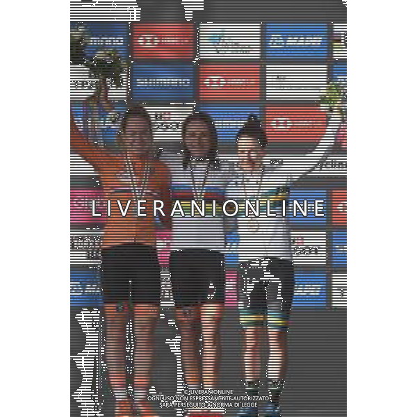 28-09-2019 World Championships Elite Women; 2019, Olanda; 2019, Australia; Van Vleuten, Annemiek; Van Der Breggen, Anna; Spratt, Amanda; Harrogate; - Mondiali Ciclismo Donne © SIROTTI / AGENZIA ALDO LIVERANI SAS