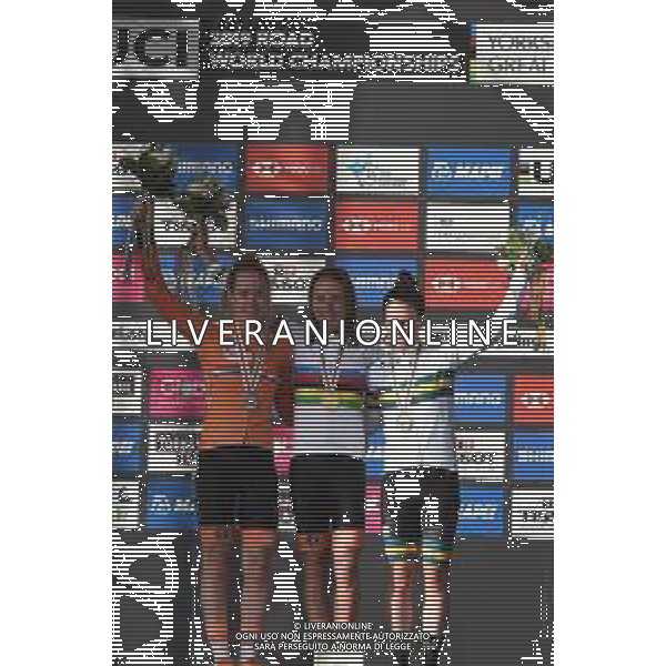 28-09-2019 World Championships Elite Women; 2019, Olanda; 2019, Australia; Van Vleuten, Annemiek; Van Der Breggen, Anna; Spratt, Amanda; Harrogate; - Mondiali Ciclismo Donne © SIROTTI / AGENZIA ALDO LIVERANI SAS