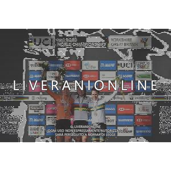 28-09-2019 World Championships Elite Women; 2019, Olanda; 2019, Australia; Van Vleuten, Annemiek; Van Der Breggen, Anna; Spratt, Amanda; Harrogate; - Mondiali Ciclismo Donne © SIROTTI / AGENZIA ALDO LIVERANI SAS