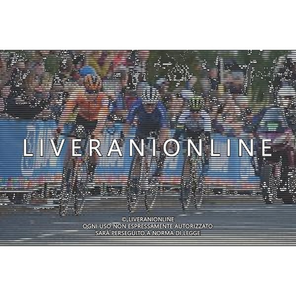 28-09-2019 World Championships Elite Women; 2019, Olanda; 2019, Italia; 2019, Australia; Van Der Breggen, Anna; Longo Borghini, Elisa; Spratt, Amanda; Harrogate; ©SIROTTI / AGENZIA ALDO LIVERANI SAS