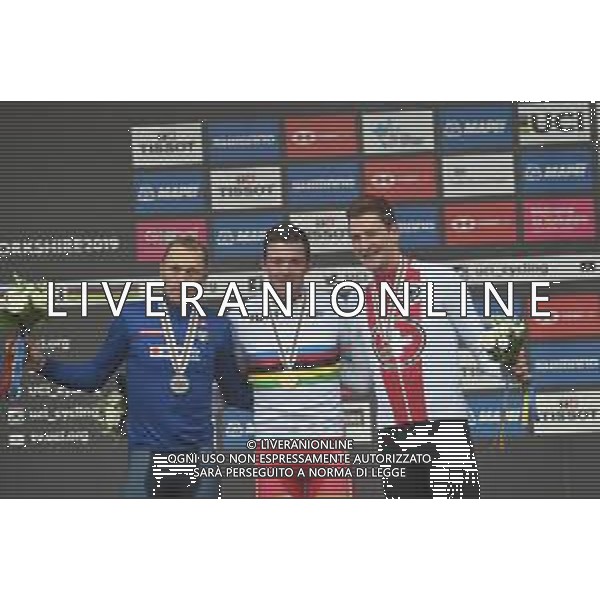 29-09-2019 World Championships Elite; 2019, Trek - Segafredo; 2019, Mitchelton - Scott; 2019, Groupama - Fdj; Pedersen, Mads; Trentin, Matteo; Kung, Stefan; Harrogate; - mondiali ciclismo ©SIROTTI / AGENZIA ALDO LIVERANI SAS