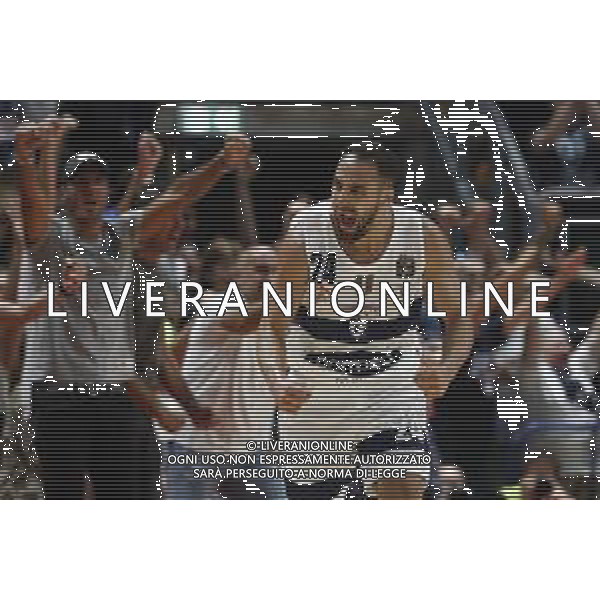 Fortitudo Bologna - Umana Reyer Basket Venezia Campionato di Basket Serie A 29/09/2019 nella foto: esultanza Stipcevic Rok(Pompea Fortitudo Bologna) ©Claudio Zamagni/Agenzia Aldo Liverani exultation of Stipcevic Rok(Pompea Fortitudo Bologna) during Italian Serie A Basketball match between Pompea Fortitudo Bologna and Umana Reyer Basket Venezia at Paladozza Arena in Bologna on September 29 2019 photo credit by Claudio Zamagni/Aldo Liverani Photo Agency / AGENZIA ALDO LIVERANI SAS