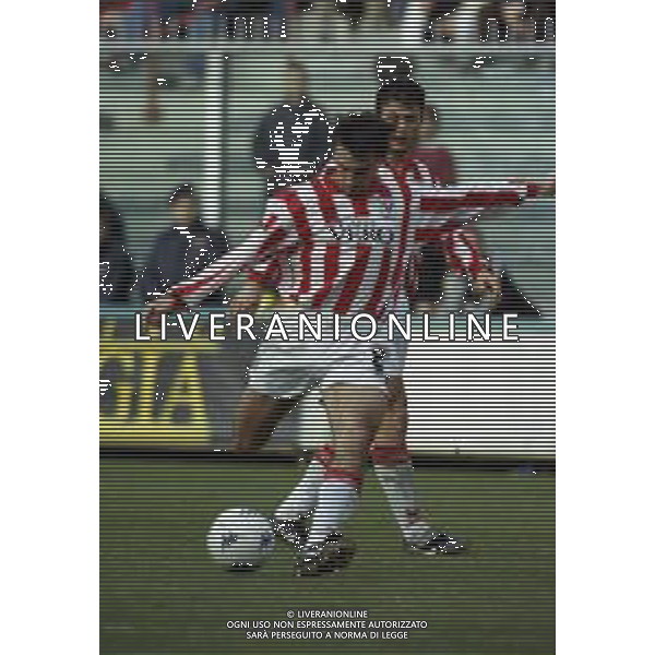 GENOA VICENZA SERIE B 1999-2000 NELLA FOTO ANTONINO BERNARDINI AG ALDO LIVERANI SAS