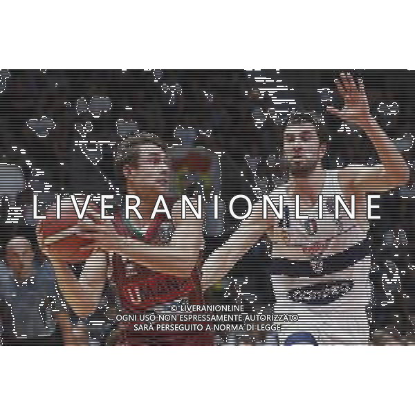 Fortitudo Bologna - Umana Reyer Basket Venezia Campionato di Basket Serie A 29/09/2019 nella foto: De Nicolao Andrea(Umana Reyer Basket Venezia) Chappell Jeremy(Umana Reyer Basket Venezia) ©Claudio Zamagni/Agenzia Aldo Liverani De Nicolao Andrea(Umana Reyer Basket Venezia) Chappell Jeremy(Umana Reyer Basket Venezia) during Italian Serie A Basketball match between Pompea Fortitudo Bologna and Umana Reyer Basket Venezia at Paladozza Arena in Bologna on September 29 2019 photo credit by Claudio Zamagni/Aldo Liverani Photo Agency / AGENZIA ALDO LIVERANI SAS