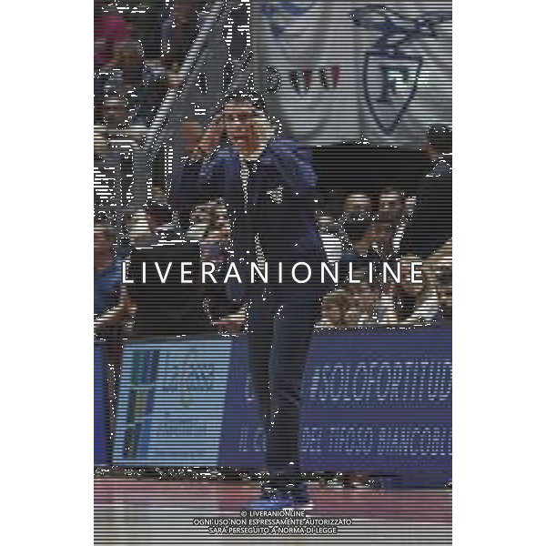 Fortitudo Bologna - Umana Reyer Basket Venezia Campionato di Basket Serie A 29/09/2019 nella foto: Mister Antimo Martino(Pompea Fortitudo Bologna) ©Claudio Zamagni/Agenzia Aldo Liverani Mister Antimo Martino(Pompea Fortitudo Bologna) during Italian Serie A Basketball match between Pompea Fortitudo Bologna and Umana Reyer Basket Venezia at Paladozza Arena in Bologna on September 29 2019 photo credit by Claudio Zamagni/Aldo Liverani Photo Agency / AGENZIA ALDO LIVERANI SAS
