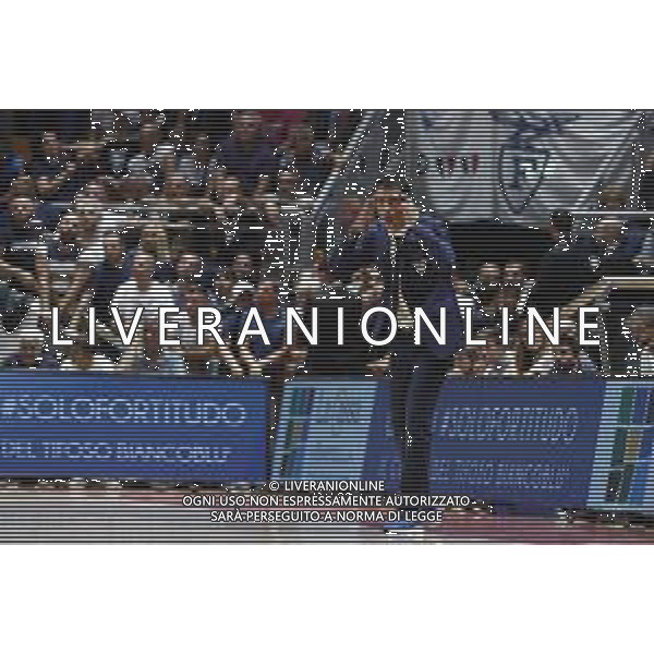 Fortitudo Bologna - Umana Reyer Basket Venezia Campionato di Basket Serie A 29/09/2019 nella foto: Mister Antimo Martino(Pompea Fortitudo Bologna) ©Claudio Zamagni/Agenzia Aldo Liverani Mister Antimo Martino(Pompea Fortitudo Bologna) during Italian Serie A Basketball match between Pompea Fortitudo Bologna and Umana Reyer Basket Venezia at Paladozza Arena in Bologna on September 29 2019 photo credit by Claudio Zamagni/Aldo Liverani Photo Agency / AGENZIA ALDO LIVERANI SAS