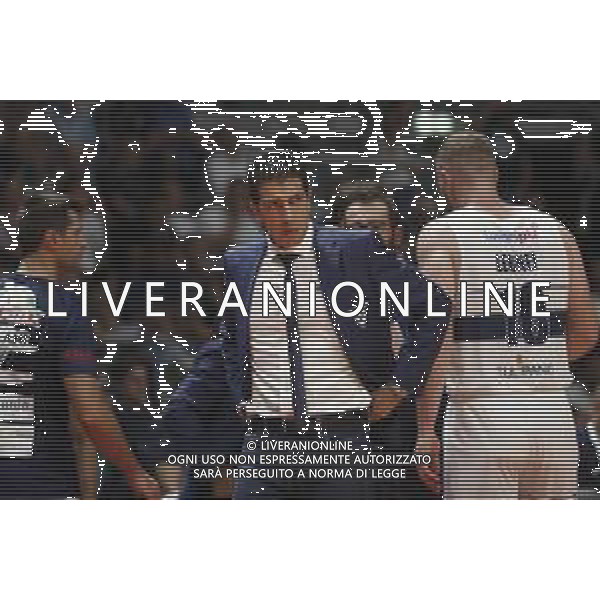 Fortitudo Bologna - Umana Reyer Basket Venezia Campionato di Basket Serie A 29/09/2019 nella foto: Mister Antimo Martino(Pompea Fortitudo Bologna) ©Claudio Zamagni/Agenzia Aldo Liverani Mister Antimo Martino(Pompea Fortitudo Bologna) during Italian Serie A Basketball match between Pompea Fortitudo Bologna and Umana Reyer Basket Venezia at Paladozza Arena in Bologna on September 29 2019 photo credit by Claudio Zamagni/Aldo Liverani Photo Agency / AGENZIA ALDO LIVERANI SAS