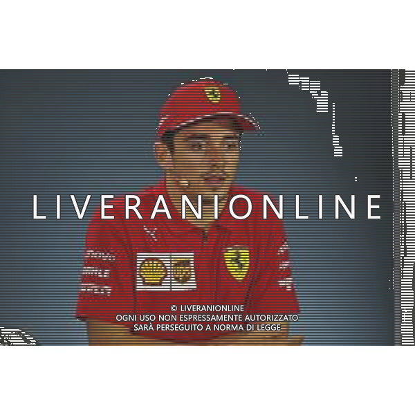 Charles Leclerc (MON) Ferrari in the post race FIA Press Conference. 29.09.2019. Formula 1 World Championship, Rd 16, Russian Grand Prix, Sochi Autodrom, Sochi, Russia, Race Day. AG ALDO LIVERANI SAS-ONLY ITALY