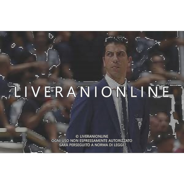 Fortitudo Bologna - Umana Reyer Basket Venezia Campionato di Basket Serie A 29/09/2019 nella foto: Mister Antimo Martino(Pompea Fortitudo Bologna) ©Claudio Zamagni/Agenzia Aldo Liverani Mister Antimo Martino(Pompea Fortitudo Bologna) during Italian Serie A Basketball match between Pompea Fortitudo Bologna and Umana Reyer Basket Venezia at Paladozza Arena in Bologna on September 29 2019 photo credit by Claudio Zamagni/Aldo Liverani Photo Agency/ AGENZIA ALDO LIVERANI SAS