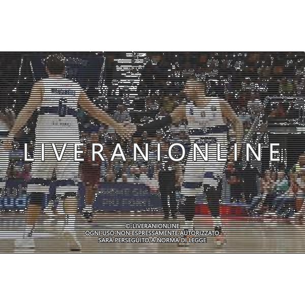 Fortitudo Bologna - Umana Reyer Basket Venezia Campionato di Basket Serie A 29/09/2019 nella foto: Mancinelli Stefano(Pompea Fortitudo Bologna) Aradori Pietro(Pompea Fortitudo Bologna) ©Claudio Zamagni/Agenzia Aldo Liverani Mancinelli Stefano(Pompea Fortitudo Bologna) Aradori Pietro(Pompea Fortitudo Bologna) during Italian Serie A Basketball match between Pompea Fortitudo Bologna and Umana Reyer Basket Venezia at Paladozza Arena in Bologna on September 29 2019 photo credit by Claudio Zamagni/Aldo Liverani Photo Agency/ AGENZIA ALDO LIVERANI SAS