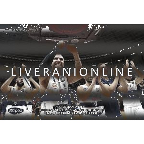 Fortitudo Bologna - Umana Reyer Basket Venezia Campionato di Basket Serie A 29/09/2019 nella foto: Esultanza fortitudo Aradori Pietro ©Claudio Zamagni/Agenzia Aldo Liverani exultation of fortitudo during Italian Serie A Basketball match between Pompea Fortitudo Bologna and Umana Reyer Basket Venezia at Paladozza Arena in Bologna on September 29 2019 photo credit by Claudio Zamagni/Aldo Liverani Photo Agency/ AGENZIA ALDO LIVERANI SAS