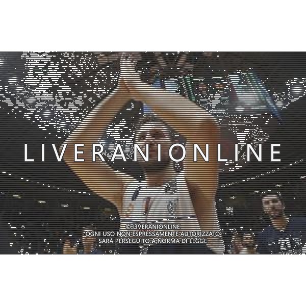 Fortitudo Bologna - Umana Reyer Basket Venezia Campionato di Basket Serie A 29/09/2019 nella foto: Esultanza Mancinelli Stefano(Pompea Fortitudo Bologna) ©Claudio Zamagni/Agenzia Aldo Liverani exultation of Mancinelli Stefano(Pompea Fortitudo Bologna) during Italian Serie A Basketball match between Pompea Fortitudo Bologna and Umana Reyer Basket Venezia at Paladozza Arena in Bologna on September 29 2019 photo credit by Claudio Zamagni/Aldo Liverani Photo Agency/ AGENZIA ALDO LIVERANI SAS