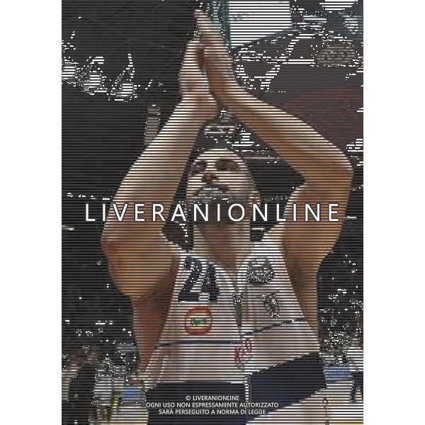 Fortitudo Bologna - Umana Reyer Basket Venezia Campionato di Basket Serie A 29/09/2019 nella foto: Esultanza Stipcevic Rok(Pompea Fortitudo Bologna) ©Claudio Zamagni/Agenzia Aldo Liverani exultation of Stipcevic Rok(Pompea Fortitudo Bologna) during Italian Serie A Basketball match between Pompea Fortitudo Bologna and Umana Reyer Basket Venezia at Paladozza Arena in Bologna on September 29 2019 photo credit by Claudio Zamagni/Aldo Liverani Photo Agency/ AGENZIA ALDO LIVERANI SAS