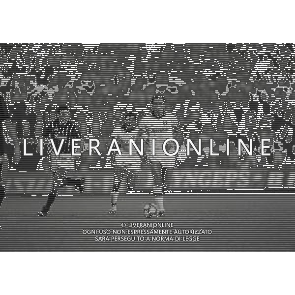 04-09-1983 MILANO COPPA ITALIA MILAN ROMA 1-1 NELLA FOTO FRANCESCO GRAZIANI AG ALDO LIVERANI SAS