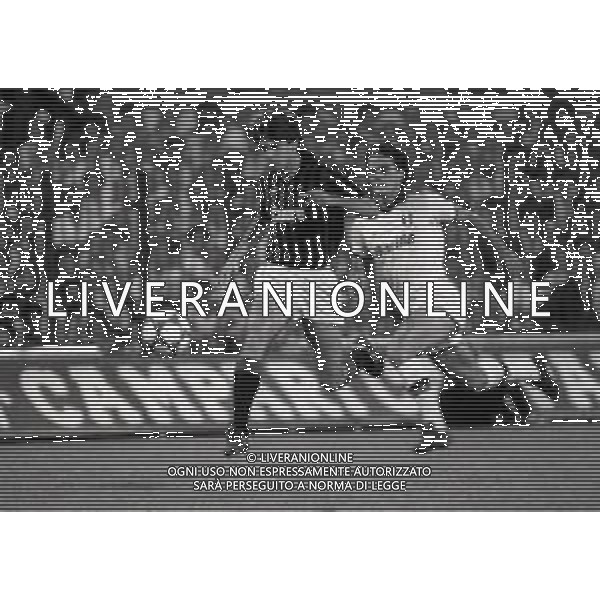 04-09-1983 MILANO COPPA ITALIA MILAN ROMA 1-1 NELLA FOTO FILIPPO GALLI E FRANCESCO VINCENZI AG ALDO LIVERANI SAS