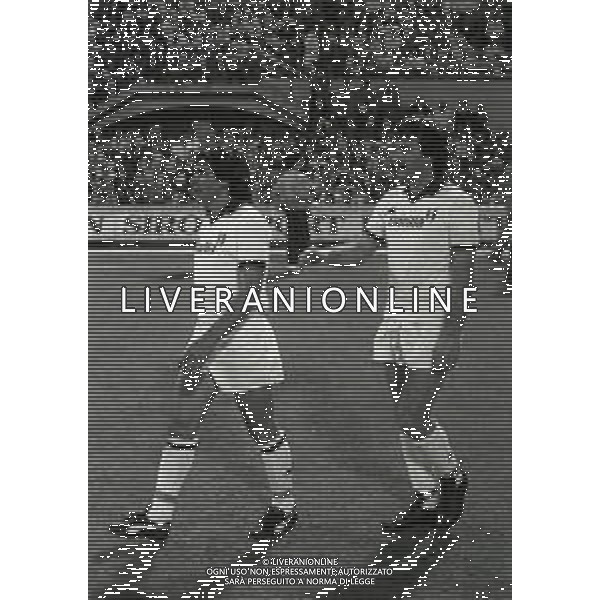 MILANO 04-09-1983 COPPA ITALIA MILAN ROMA 1-1 NELLA FOTO BRUNO CONTI E ROBERTO PRUZZO AG ALDO LIVERANI SAS