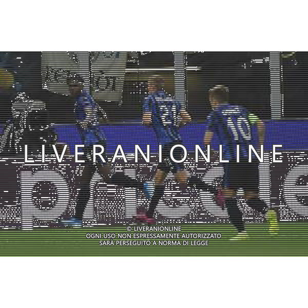 Milano 1-10-2019 Stadio Giuseppe Meazza - San Siro UEFA Champions League fase a gironi 2° giornata gruppo C Atalanta vs Shakhtar Donetsk nella foto Zapata segna 1 a 0 Atalanta foto Roberto Garavaglia - ag. Aldo Liverani sas