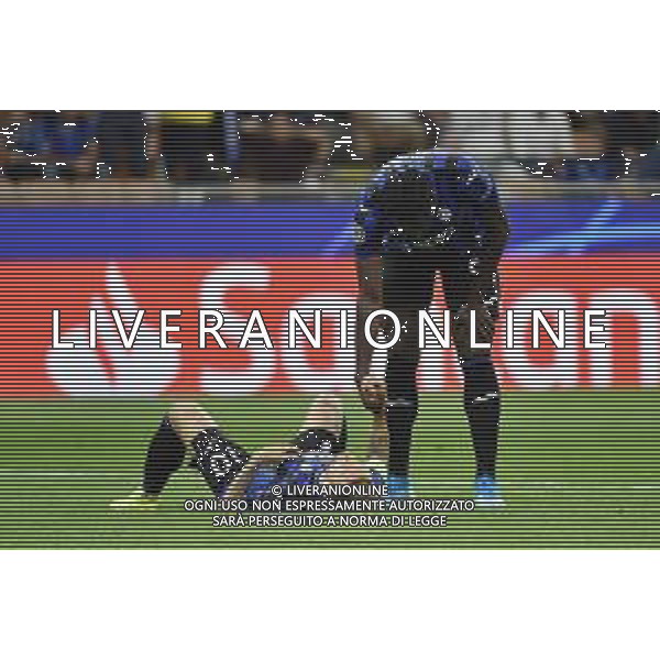 Milano 1-10-2019 Stadio Giuseppe Meazza - San Siro UEFA Champions League fase a gironi 2° giornata gruppo C Atalanta vs Shakhtar Donetsk nella foto delusione alejandro Gomez e duvan Zapata a fine gara foto Roberto Garavaglia - ag. Aldo Liverani sas/ AGENZIA ALDO LIVERANI SAS