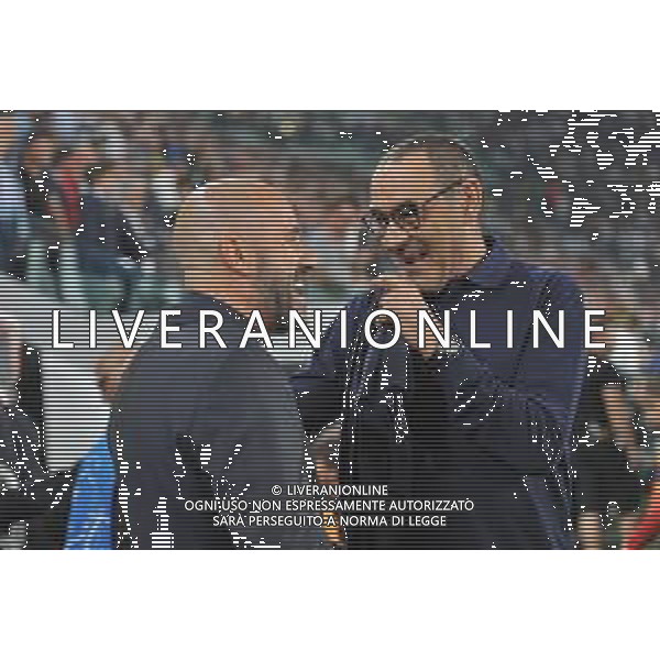 Torino 1.10.2019 Stadio Allianz Stadium Juventus vs Leverkusen Gruppo D Giornata 2 di 6 ©Falzone/Agenzia Aldo Liverani NELLA FOTO : MAURIZIO SARRI - PETER BOSZ / AGENZIA ALDO LIVERANI SAS