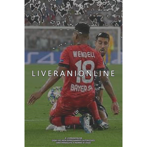 Torino 1.10.2019 Stadio Allianz Stadium Juventus vs Leverkusen Gruppo D Giornata 2 di 6 ©Falzone/Agenzia Aldo Liverani NELLA FOTO : WENDELL E SAMI KHEDIRA / AGENZIA ALDO LIVERANI SAS