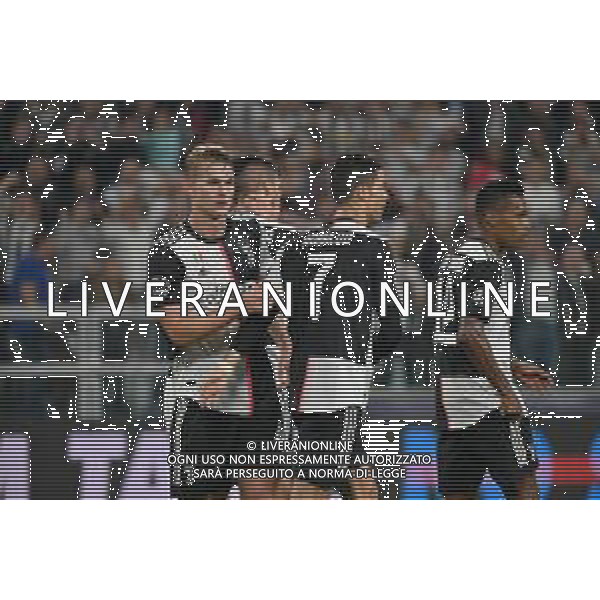 Torino 1.10.2019 Stadio Allianz Stadium Juventus vs Leverkusen Gruppo D Giornata 2 di 6 ©Falzone/Agenzia Aldo Liverani NELLA FOTO : ESULTANZA DOPO IL GOL DI CRISTIANO RONALDO / AGENZIA ALDO LIVERANI SAS