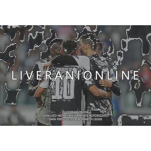 Torino 1.10.2019 Stadio Allianz Stadium Juventus vs Leverkusen Gruppo D Giornata 2 di 6 ©Falzone/Agenzia Aldo Liverani NELLA FOTO : ESULTANZA DOPO IL GOL DI CRISTIANO RONALDO CON PAULO DYBALA / AGENZIA ALDO LIVERANI SAS