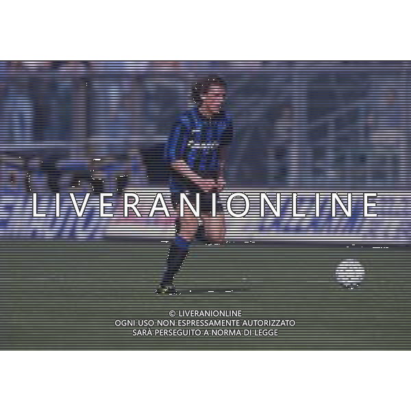 RETROSPETTIVA PAVONE CHRISTIAN CALCIATORE NELLA FOTO PAVONE CHRISTIAN CON LA MAGLIA DELL\'ATALANTA CALCIO AG ALDO LIVERANI SAS