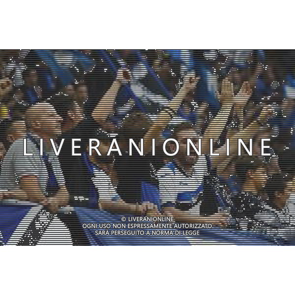 Milano 1-10-2019 Stadio Giuseppe Meazza - San Siro UEFA Champions League fase a gironi 2° giornata gruppo C Atalanta vs Shakhtar Donetsk nella foto tifosi dell\'Atalanta sugli spalti di San Siro foto Roberto Garavaglia - ag. Aldo Liverani sas/ AGENZIA ALDO LIVERANI SAS