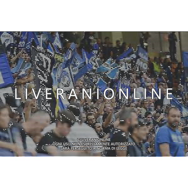 Milano 1-10-2019 Stadio Giuseppe Meazza - San Siro UEFA Champions League fase a gironi 2° giornata gruppo C Atalanta vs Shakhtar Donetsk nella foto tifosi dell\'Atalanta sugli spalti di San Siro foto Roberto Garavaglia - ag. Aldo Liverani sas/ AGENZIA ALDO LIVERANI SAS