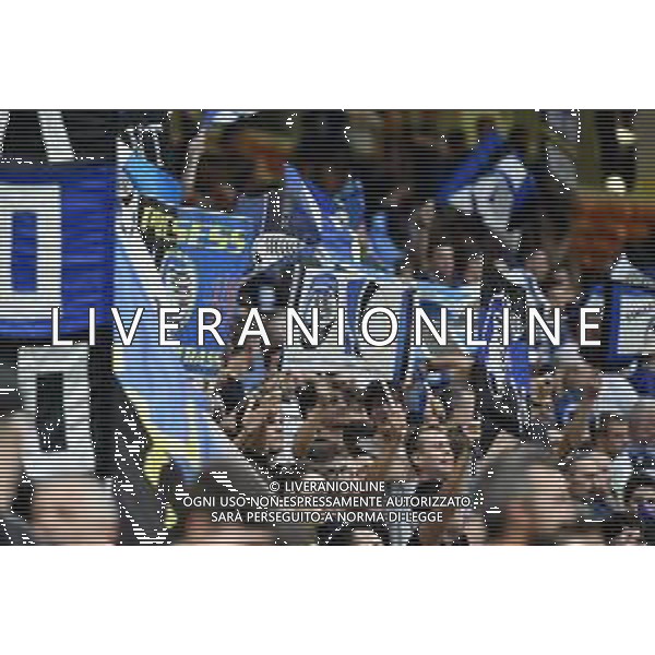 Milano 1-10-2019 Stadio Giuseppe Meazza - San Siro UEFA Champions League fase a gironi 2° giornata gruppo C Atalanta vs Shakhtar Donetsk nella foto tifosi dell\'Atalanta sugli spalti di San Siro foto Roberto Garavaglia - ag. Aldo Liverani sas/ AGENZIA ALDO LIVERANI SAS