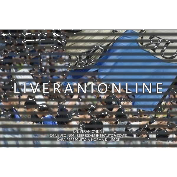 Milano 1-10-2019 Stadio Giuseppe Meazza - San Siro UEFA Champions League fase a gironi 2° giornata gruppo C Atalanta vs Shakhtar Donetsk nella foto tifosi dell\'Atalanta sugli spalti di San Siro foto Roberto Garavaglia - ag. Aldo Liverani sas/ AGENZIA ALDO LIVERANI SAS