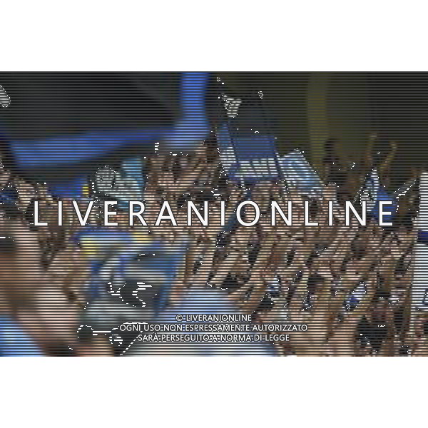 Milano 1-10-2019 Stadio Giuseppe Meazza - San Siro UEFA Champions League fase a gironi 2° giornata gruppo C Atalanta vs Shakhtar Donetsk nella foto tifosi dell\'Atalanta sugli spalti di San Siro foto Roberto Garavaglia - ag. Aldo Liverani sas/ AGENZIA ALDO LIVERANI SAS
