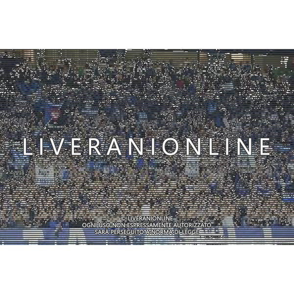 Milano 1-10-2019 Stadio Giuseppe Meazza - San Siro UEFA Champions League fase a gironi 2° giornata gruppo C Atalanta vs Shakhtar Donetsk nella foto tifosi dell\'Atalanta sugli spalti di San Siro foto Roberto Garavaglia - ag. Aldo Liverani sas/ AGENZIA ALDO LIVERANI SAS