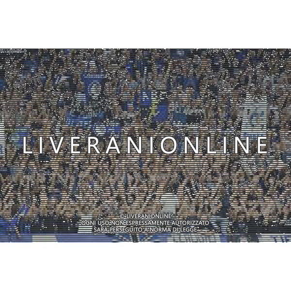 Milano 1-10-2019 Stadio Giuseppe Meazza - San Siro UEFA Champions League fase a gironi 2° giornata gruppo C Atalanta vs Shakhtar Donetsk nella foto tifosi dell\'Atalanta sugli spalti di San Siro foto Roberto Garavaglia - ag. Aldo Liverani sas/ AGENZIA ALDO LIVERANI SAS