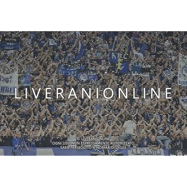 Milano 1-10-2019 Stadio Giuseppe Meazza - San Siro UEFA Champions League fase a gironi 2° giornata gruppo C Atalanta vs Shakhtar Donetsk nella foto tifosi dell\'Atalanta sugli spalti di San Siro foto Roberto Garavaglia - ag. Aldo Liverani sas/ AGENZIA ALDO LIVERANI SAS