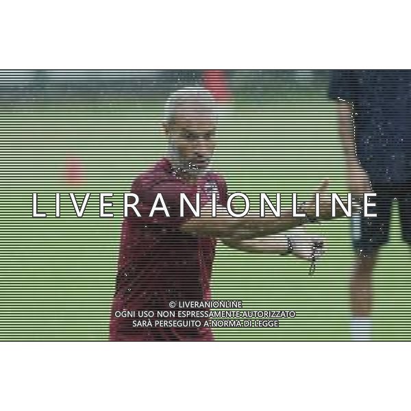 IMOLA 02 10 2019 IMOLESE CALCIO SERIE C NELLA FOTO GIANLUCA ATZORI ALLENATORE DELL\'IMOLESE CALCIO DURANTE L\'ALLENAMENTO SOTTO LA PIOGGIA © SANNA / AGENZIA ALDO LIVERANI SAS