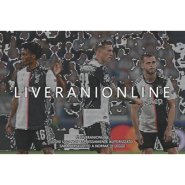 Torino 1.10.2019 Stadio Allianz Stadium Juventus vs Leverkusen Gruppo D Giornata 2 di 6 ©Falzone/Agenzia Aldo Liverani NELLA FOTO : Juan Cuadrado-Federico Bernardeschi-Miralem Pjanic / AGENZIA ALDO LIVERANI SAS