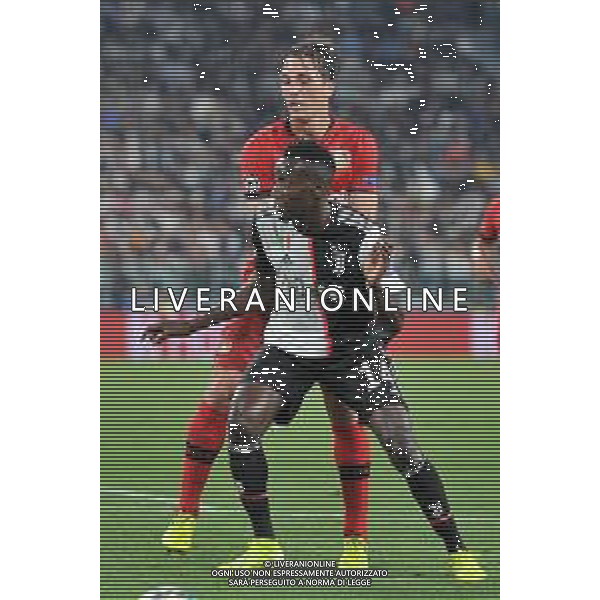 Torino 1.10.2019 Stadio Allianz Stadium Juventus vs Leverkusen Gruppo D Giornata 2 di 6 ©Falzone/Agenzia Aldo Liverani NELLA FOTO : Blaise Matuidi-Julian Baumgartlinger / AGENZIA ALDO LIVERANI SAS