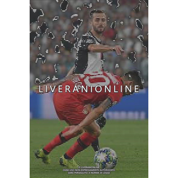 Torino 1.10.2019 Stadio Allianz Stadium Juventus vs Leverkusen Gruppo D Giornata 2 di 6 ©Falzone/Agenzia Aldo Liverani NELLA FOTO : Miralem Pjanic-Kai Havertz / AGENZIA ALDO LIVERANI SAS
