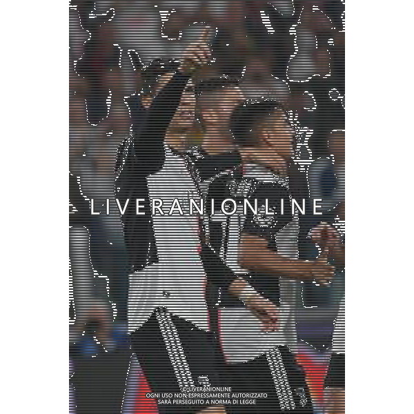 Torino 1.10.2019 Stadio Allianz Stadium Juventus vs Leverkusen Gruppo D Giornata 2 di 6 ©Falzone/Agenzia Aldo Liverani NELLA FOTO : Esultanza gol di Cristiano Ronaldo / AGENZIA ALDO LIVERANI SAS